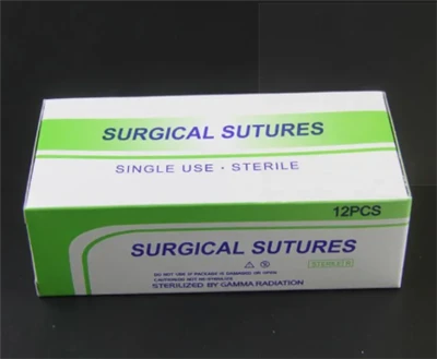 Cirúrgico absorve não a sutura de nylon do monofilamento com agulha