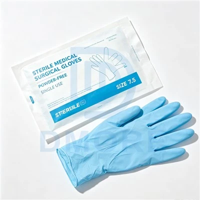 Luvas cirúrgicas médicas estéreis